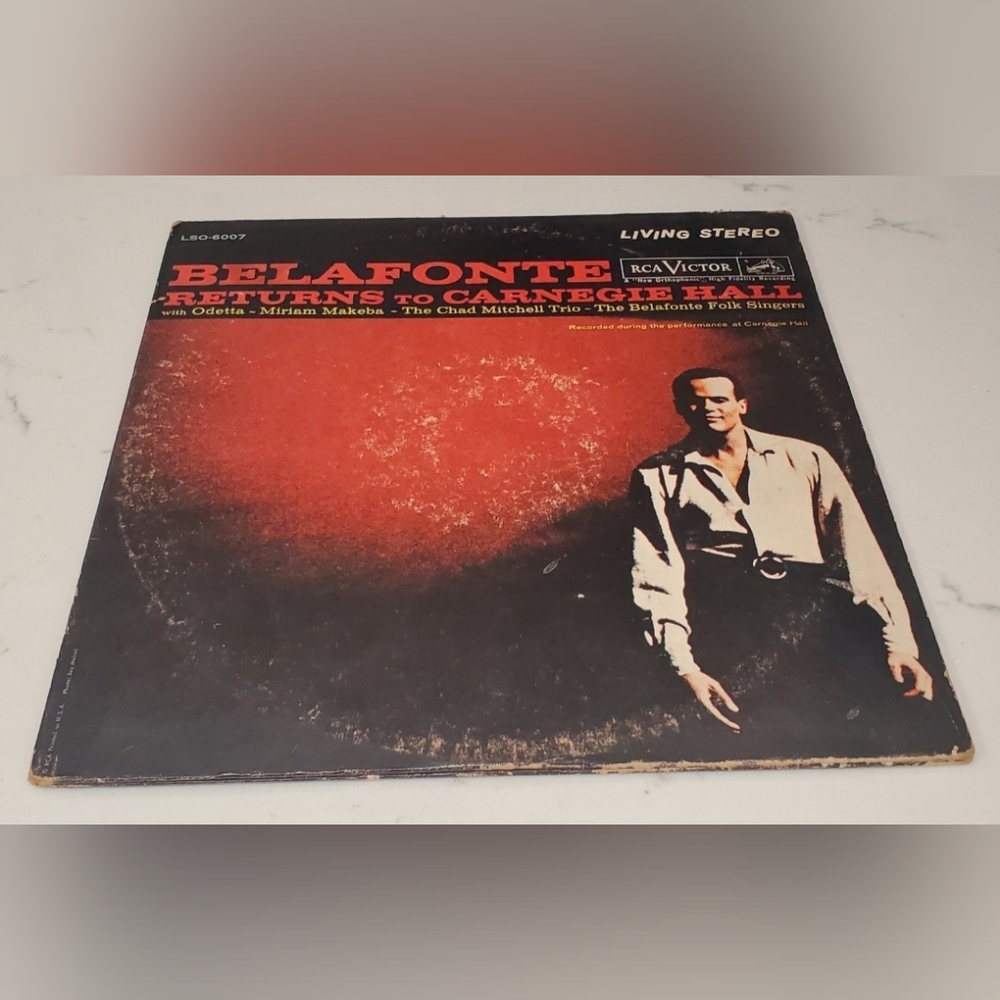 BOGO Belafonte Returns to Carnegie Hall Vinyl Record LP RCA Victor